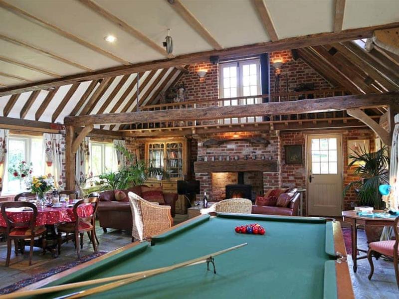 Surrey Hills Barn from Mulberry Cottages. Surrey Hills Barn is in